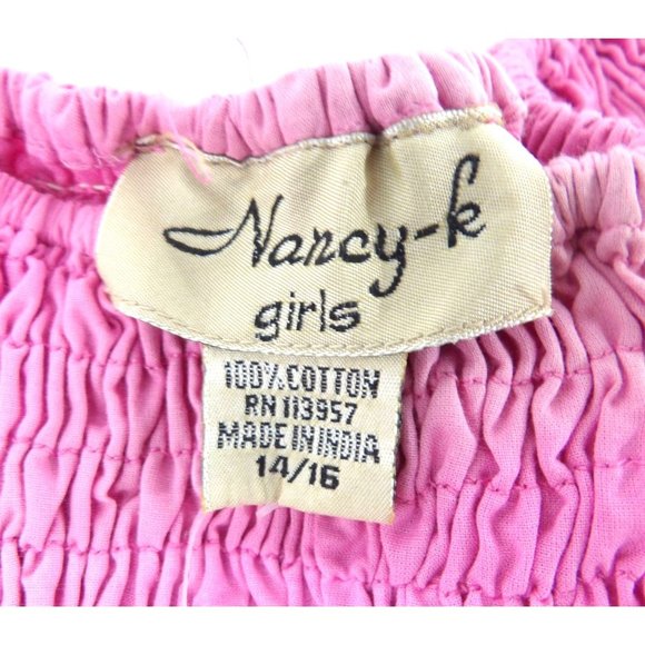 Girl's Summer Smocked Casual Sleeveless Dress 14/16 NWT - Picture 4 of 5